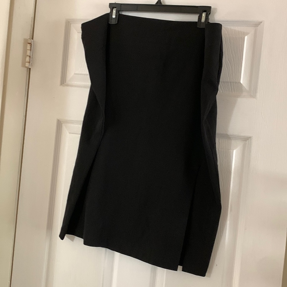 NWT Black Pencil Skirt with front side slit.